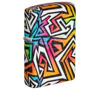Zippo Sturmfeuerzeug - Colorful Graffiti, 540°, Color Image - Nachfüllbar - Wiederverwendbar - Windfestes Design - Geschenkbox - Made in USA