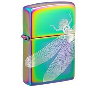 Zippo Mechero - Dragonfly, Multi-Color, Photo Image 360° - Recargable - Reutilizable - Diseño Resistente al Viento - Caja de Regalo - Hecho en EE. UU.