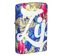 Zippo Sturmfeuerzeug - Flower Logo, 540°, Color Image - Nachfüllbar - Wiederverwendbar - Windfestes Design - Geschenkbox - Made in USA