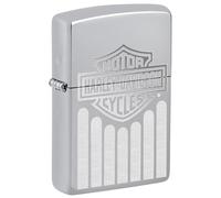 Zippo Sturmfeuerzeug - Harley-Davidson, High Polish Chrome, Lustre/Color Image - Nachfüllbar - Wiederverwendbar - Windfestes Design - Geschenkbox - Made in USA