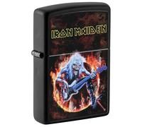 Zippo Encendedor de tormentas Iron Maiden, Color Mate, Imagen de Color, Recargable, Reutilizable, diseño Resistente al Viento, Caja de Regalo, Fabricado en Estados Unidos