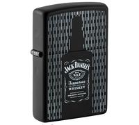 Zippo Sturmfeuerzeug - Jack Daniels, Black Matte, Color Image - Nachfüllbar - Wiederverwendbar - Windfestes Design - Geschenkbox - Made in USA