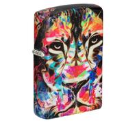 Zippo Sturmfeuerzeug - Lion, 540°, Color Image - Nachfüllbar - Wiederverwendbar - Windfestes Design - Geschenkbox - Made in USA