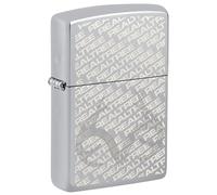 Zippo Sturmfeuerzeug - Realtree, High Polish Chrome, Laser Engrave/Auto Engrave - Nachfüllbar - Wiederverwendbar - Windfestes Design - Geschenkbox - Made in USA