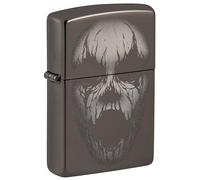 Zippo Sturmfeuerzeug - Screaming Monster, Black Ice, Photo Image - Nachfüllbar - Wiederverwendbar - Windfestes Design - Geschenkbox - Made in USA
