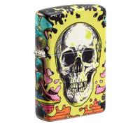 Zippo Sturmfeuerzeug - Skull, 540° Glow-in-The-Dark - Nachfüllbar - Wiederverwendbar - Windfestes Design - Geschenkbox - Made in USA