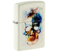 Zippo Sturmfeuerzeug - Skull, Glow-in-The-Dark, Color Image - Nachfüllbar - Wiederverwendbar - Windfestes Design - Geschenkbox - Made in USA