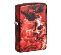 Zippo Sturmfeuerzeug - Spooky Skulls, 540°, Color Image - Nachfüllbar - Wiederverwendbar - Windfestes Design - Geschenkbox - Made in USA