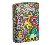 Zippo Sturmfeuerzeug - Tattoo Theme, 540°, Color Image - Nachfüllbar - Wiederverwendbar - Windfestes Design - Geschenkbox - Made in USA