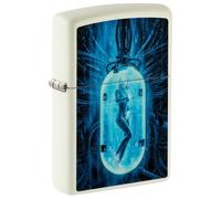 Zippo Sturmfeuerzeug - Tube Woman, Glow-in-The-Dark, Color Image - Nachfüllbar - Wiederverwendbar - Windfestes Design - Geschenkbox - Made in USA