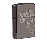 Zippo Unisex's Jack Daniels - Encendedor de Bolsillo para Mujer, Color Negro