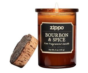 Zippo Vela aromática - Bourbon & Spice - Vela en Tarro - Spirit Candle - 141 gr - Fragancia única - Regalo Elegante para Momentos Especiales