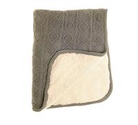 Zippy bébé Luxe Sherpa Couverture polaire avec coton Gris irlandais pour chambre d'enfant Berceau et landau, un cadeau idéal