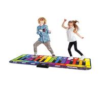 ZIPPY MAT Alfombrilla de Piano para niños, Alfombrilla Gigante para Jugar con Teclado Musical, Incluye cancionero, Regalo de Fiesta y Baile para niños, niñas y niños pequeños familias (Arco Iris)