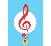 Zippy Music Treble Clef composition book 13: An elegant and practical notebook for students and teachers, for handwriting, composition, notes, ... Music-inspired premium illustrated cover