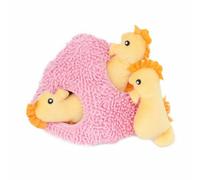 Zippy Paws Burrow Seahorse 'n Coral Squeaky Plush Hide S urable Dog Toy