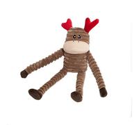 Zippy Paws Holiday Crinkle - Reindeer Small Dog Plush Toy for Dogs of