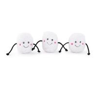 Zippy Paws Holiday Miniz 3-Pack - Marshmallows Dog Plush Toy for Small Dogs