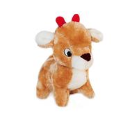 Zippy Paws Holiday Reindeer Dog Plush Toy for Dogs of