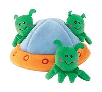 Zippy Paws Zippy Burrow Aliens en UFO, Juguete para Perro