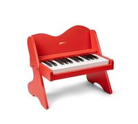 ZIPPY Teclado de Piano para niños, 25 Teclas, Volumen Ajustable, Mini Instrumento de Aprendizaje de música, Piano de Madera para niños pequeños (Rojo)