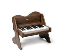 ZIPPY Teclado de Piano para niños, 25 Teclas, Volumen Ajustable, Mini Instrumento de Aprendizaje de música, Piano de Madera para niños pequeños (Nogal)