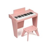 ZIPPY Teclado de piano para niños, piano digital de 37 teclas para niños, panel de control sensible al tacto, canciones integradas, volumen ajustable, instrumento educativo musical, piano de madera
