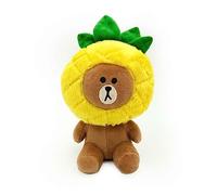 ZippyPaws Fiesta de Piña de Felpa Marrón - Juguete Suave para Perros, en Forma de piña, para Perros pequeños y medianos, Lleno de Sonido y Estimulante, Duradero y no tóxico