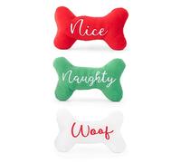ZippyPaws - Holiday Miniz 3-Pack - Naughty and Nice Bones - Dog - Toy for Small Breeds