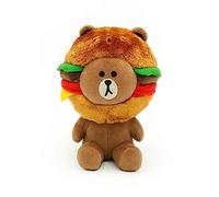 ZippyPaws Marrón Plush Burger Time - Juguete Suave para Perros, Hamburguesa, para Perros pequeños y medianos, Relleno de Sonido y Divertido Juguete para Masticar, Duradero y no tóxico