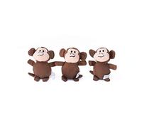 ZippyPaws - Miniz 3-Pack - Monkeys - Dog - Toy for Small Breeds