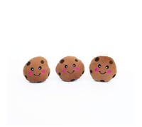 ZippyPaws - Paquete de 3 mini galletas de repuesto Burrows - Repuestos de peluche para juguetes interactivos para perros que se aburren - Juguete