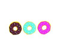 ZippyPaws ZP896 Miniz 3 Pack Donutz Squeak Toy