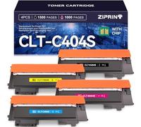 ZIPRINT 4 Multipack Toner Compatible Samsung CLT-K404S Samsung CLT-P404C CLT-Y404S CLT-P404C CLT-C404S para Samsung Xpress c480fw Toner C430 C430W C480FW C480W C480 C48X C43X C480FN