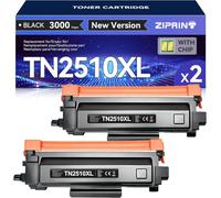 ZIPRINT TN2510XL Compatible con Brother HL-L2400DWE MFC-L2800DW para TN2510