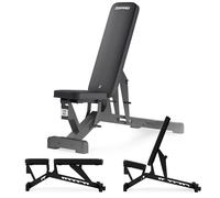 Zipro banco de entrenamiento plegable, banco de press de banca, banco de fitness, banco multifuncional para abdominales, equipo de fitness, banco plano, banco de pesas, estación de fuerza