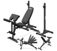 Zipro banco de entrenamiento plegable, banco de press de banca, banco de fitness, banco multifuncional para abdominales, equipo de fitness, banco plano, banco de pesas, estación de fuerza