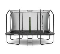 ZIPRO Cama Elástica para Exterior - Trampolín de Jardín Rectangular con Red de Seguridad, Lona de Salto y Escalera - Trampolín Familiar Carga Máx 150 kg - JumpPro Quadro Ø 366/472 cm