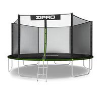 ZIPRO JumpPro out Trampolín Exterior, Cama Elástica para Niños, con Red Externa, Resistente, Protección UV, Montaje Fácil, Soporta 100-150 kg, Ø 183/252/312/374/435/496 cm
