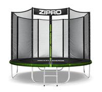 ZIPRO JumpPro out Trampolín Exterior, Cama Elástica para Niños, con Red Externa, Resistente, Protección UV, Montaje Fácil, Soporta 100-150 kg, Ø 183/252/312/374/435/496 cm