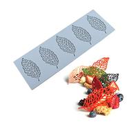 ZIRAN Molde de Silicona para Pastel con Forma de hojasmolde de Hoja de Fondant de hojasmolde de Caramelo para Pasta de azúcarchocolatefondantmantequillajabón