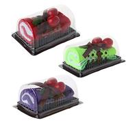 ZIRAN Sándwich de Pastel de Cereza Toalla de Mano con Forma de Rollo Suizo Toalla para Regalos de Boda Toalla Colgante-Fibra Fina, Plástico