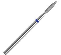 ZIRATONES Broca de uñas para cutícula con estuche para manicura y pedicura, brocas de lima eléctrica rusa, archivo E de diamante, llama (goteo), archivo electrónico no doloroso para manicura de salón