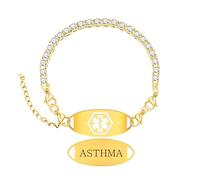 Zircobic Pulsera de identificación médica ajustable Accesorio de alerta médica moderno | Pulsera ICE de acceso rápido