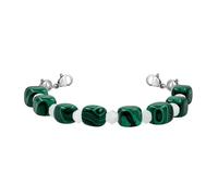 Zircobic Pulsera DIY Ligera y Cómoda de Malaquita Semiterminada - Diseño Ajustable y Reemplazable, Adecuada para Hombres y Mujeres, Uso Diario, Viaje & Deportes al Aire Libre
