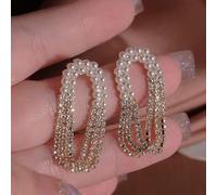 Zircón con incrustación -Color Corazón Long Tassel Pendes Joyas para mujeres Regalo de cumpleaños