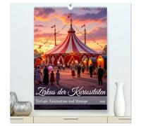 Zirkus der Kuriositäten - Vintage, Faszination und Manege (hochwertiger Premium Wandkalender 2026 DIN A2 hoch), Kunstdruck in Hochglanz: Ein nostalgischer Kalender mit kuriosen Zirkusszenen um 1900.