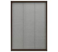 ZIRLANLV Mosquitera para Ventanas, Estor Enrollable con Tela de Malla y Marco de Aluminio, Mosquitera Resistente a Insectos con Instalación Fácil y Flexible (Marrón)