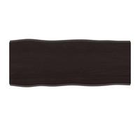 ZIRLANLV Tablero de Mesa de Madera Maciza de Roble sin Tratar - Borde Vivo Natural, Uso Doméstico/Comercial, Compatibilidad Versátil (100x40x4cm)