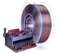 ZIRO Brillo Multicolor Filamento PLA 1.75 mm, Arcoíris 3D Printer Filament